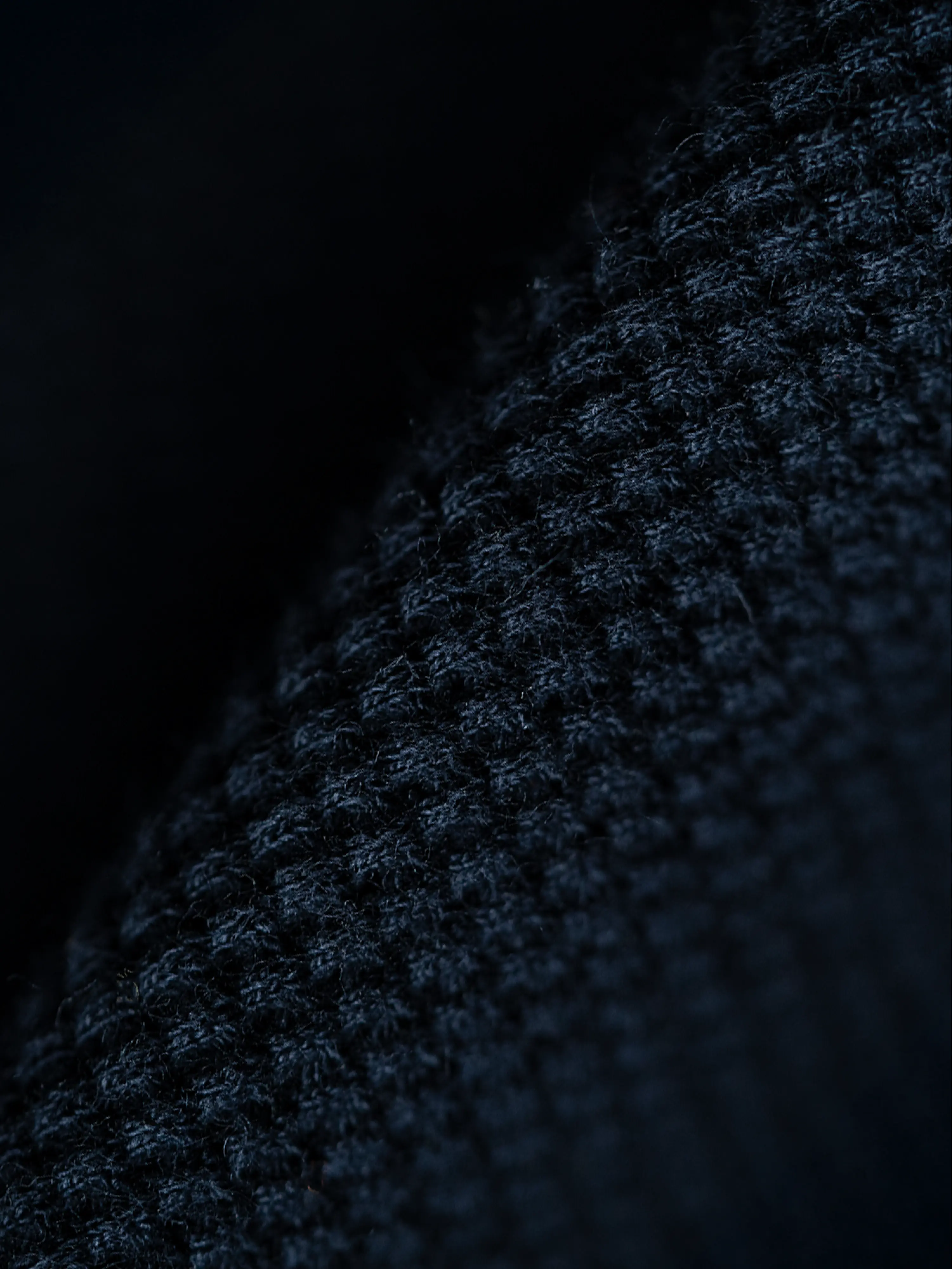 Navy Blue regular waffle knit T-shirt