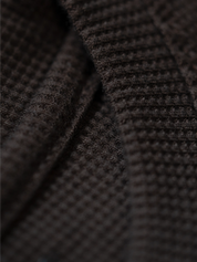 Brown regular waffle knit T-shirt
