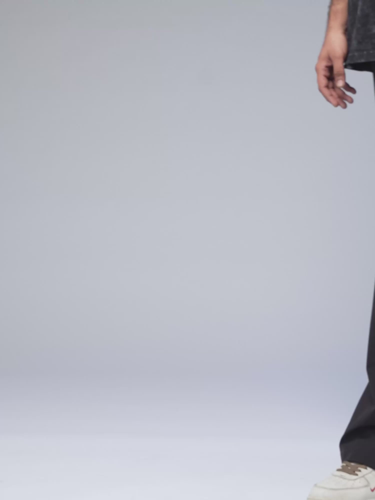 Black parachute pants